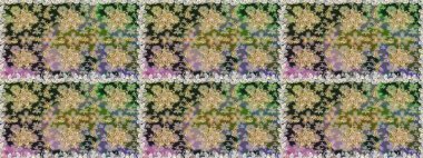 Kusursuz altın desen. Raster oryantal süs. Altın elementlerle gri renklerde altın desen.