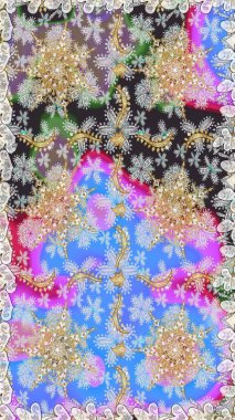 Gri renklerde, altın elementli, pürüzsüz bir desen. Şam tasarım için kusursuz desen.