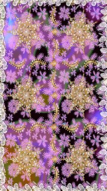 Klasik klasik klasik arka plan. Raster illüstrasyonu. Geleneksel oryantasyon süsü. Tarafsız renklerde, altın elementlerle kusursuz desen. Kusursuz klasik raster altın desenli.