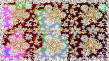 Çiçek süsü kumaş deseni, cam, çiçek desenli altın elementli, nötr renklerde metal. Klasik raster altın pürüzsüz desen.