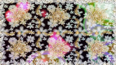 Tarafsız renklerde altın element. Damask kusursuz yinelenen arkaplan. Doku arka planında altın duvar kâğıdı. Barok tarzında altın çiçekli süs..