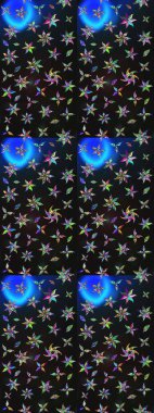 Çiçek desenli eskiz. Gömlek baskısı için çiçek boyası. Gri ve mavi renkte çiçekler.