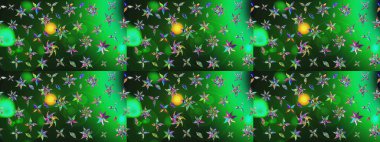 Kumaş, tekstil, duvar kağıdı baskısı için. Eski usul. Tomurcukları çiçek olan sevimli bir çiçek deseni. Raster illüstrasyonu. Eskiz geçmişi. Raster..