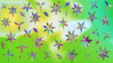 Çiçekleri, deniz kabukları, mandalaları ve suluboya efektleriyle donanma geçmişi. Yatak çarşafları, ceket, paket tasarımı, kumaş ve moda kavramları için tekstil baskısı. Çizim kalıbı etnik tasarım.