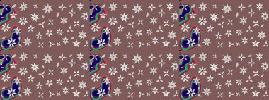 Sanat kahverengiye ve nötr tarzda çiçeklere ilham verir ve arka plan bırakır. Kahverengi ve nötr el çizimi desen. Raster deseni. Karalama çiçekleri çizim deseni.