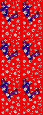 Moda baskıları için zarif bir şablon. Kırmızı ve tarafsız çiçekli bahar çiçekleri. Küçük çiçekte güzel bir desen. Motley illüstrasyonu. Küçük renkli çiçekler..