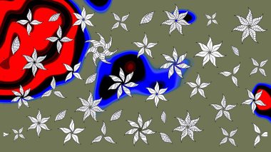 Moda baskısı. Dekorasyon ve tasarım için güzel bir desen. Suluboya çizim kalıbı. Eski model. Çiçeğin suluboya çizimlerinin zarif deseni.