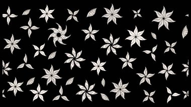 Suluboya resim taklit Raster çizimi. Klasik çiçekler. El çizimi, soyut ve süslü elementler. Siyah ve nötr renkler. Yaz çiçekleri teması.