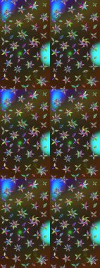 Raster deseni. Çiçek arkaplan. Çiçek kompozisyonu. - Kahverengi ve gri çiçekler. Doğa. Çiçek kolajı. Küçük çiçekte güzel desen var..