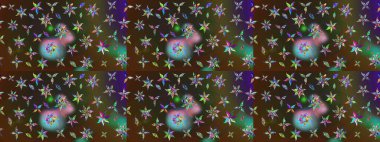 Düz Çiçek Elementleri Tasarımı. Kahverengi ve gri renkli çiçekler. Çiçekli eskiz çizimi. Renkli Yaz Teması çizim şablonu.