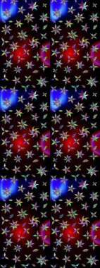 Küçük çaplı çiçeklerdeki basit şirin desenler. Tekstil veya kitap kapakları, imalat, duvar kağıtları, baskı, hediye paketi ve yapıştırma kitabı için çiçek eskizi geçmişi. Raster illüstrasyonu.