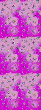 Kızılderili desenli desenli desenli şal deseni. Etnik Mandala süsü. Raster Henna dövme stili. Tekstil, tebrik kartı, boyama kitabı, telefon kılıfı baskısı için kullanılabilir.