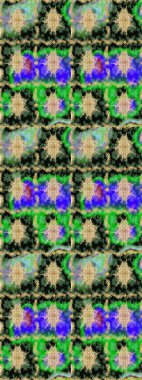 Raster illüstrasyonu. Ortaçağ çiçek desenini çiz. Dekoratif simetri arabesk. Doğum günü kartı, davetiye ya da afiş için iyidir. Yeşil renkte altın.