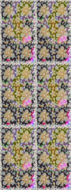 Şam, tasarım için kusursuz desen. Gri renklerde, altın elementli, pürüzsüz desen.