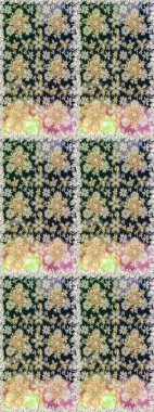 Çiçek deseni. Şık bir grafik desen. Gri renklerdeki altın elementler. Duvar kâğıdı barok, İspanyol kumaşı. Kusursuz raster arkaplanı.