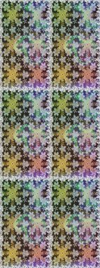 Kusursuz ortaçağ çiçek deseni. Doğum günü kartı, davetiye ya da afiş için iyidir. Gri ve nötr renklerde altın. Dekoratif simetri arabesk. Raster illüstrasyonu.