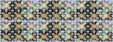 Gri ve nötr renklerde altın desenler ve altın elementler. Barok tarzında duvar kağıdı tasarımı için kusursuz damaske deseni arkaplanı. Süslü raster dekorasyonu.