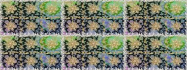 Raster oryantal süs. Barok tarzında kusursuz bir doğulu süsü. Geleneksel klasik altın desen. Altın desenli gri ve nötr renkler ve altın elementler.