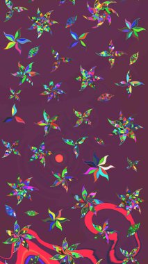 Suluboya çizim kalıbı. Dekorasyon ve tasarım için güzel bir desen. Moda baskısı. Çiçeğin suluboya çizimlerinin mükemmel deseni. Eski model. Raster illüstrasyonu.