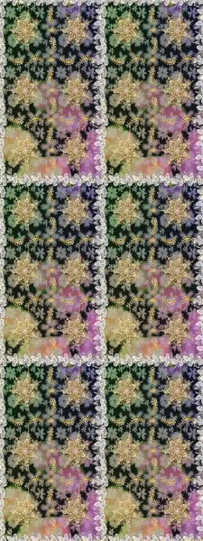 Lüks, kraliyet ve Viktorya dönemi konsepti. Süslü dekorasyon. Raster klasik barok çiçeksiz altın desenli. Gri ve nötr renklerdeki altın desenler altın elementlerle.