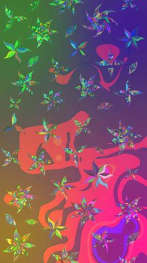 Çiçekleri, deniz kabukları, mandalaları ve suluboya efektleriyle donanma geçmişi. Yatak çarşafları, ceket, paket tasarımı, kumaş ve moda kavramları için tekstil baskısı. Çizim kalıbı etnik tasarım.