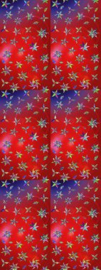 Raster Yumuşak kumaş deseni. Çiçek kırmızısı ve menekşe eskiz deseni. Raster çiçek izi. Klasik taslak çizimi.