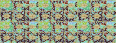 Tekrarlayan elementlerle soyut arkaplan oluşturun. Klasik altın desenli eskiz. Raster illüstrasyonu. Altın elementli nötr renkler üzerine altın çizim deseni.