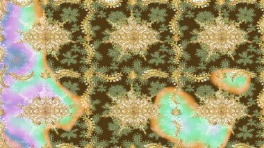 2019 Noel 'i, kar tanesi, yeni yıl. Tarafsız renklerde altın elementli klasik çizim kalıbı.