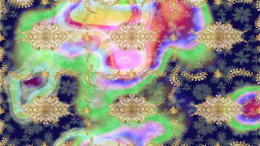 Noel, kar tanesi, yeni yıl 2019. Tarafsız renklerde altın elementli eskiz kalıbı.