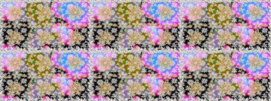 Çizgi sanatı tasarım şablonu için kusursuz sınır. Tarafsız renklerde altın element. Davetiyeler, kartlar, web sayfası için Raster illüstrasyon. Doğu tarzı element. Altın çizgili çiçek dekoru.