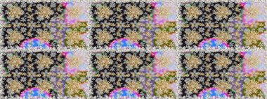 Raster. Parlak dantel, stilize çiçekler, şal desenli. Doğu tarzı arabesk. Gri renklerde, altın elementlerle kusursuz desen. Hassas altın deseni açın. Kusursuz altın dokular bukleler.