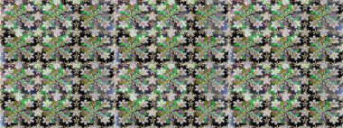 Klasik barok çiçek desenli, gri yerine altın desenli. Lüks, kraliyet ve Viktorya dönemi konsepti. Gri renklerdeki altın element. Süslü raster dekorasyonu.