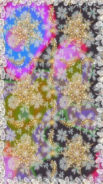 Gri renklerde altın tekrarlayan elementlerle soyut arkaplan. Kusursuz oryantal klasik altın desen.