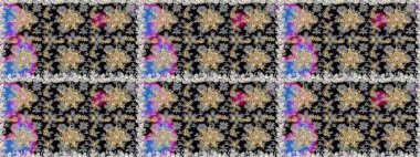 Gri renkli ve altın elementli altın desenli. Geleneksel oryantasyon süsü. Kusursuz klasik raster altın desenli. Klasik vintage arkaplan.