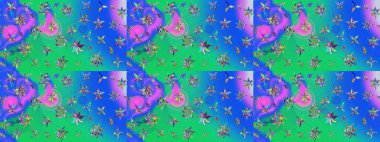 Güzel eskiz şekli. Düz Çiçek Elementleri Tasarımı. Güzel kumaş deseni. Renkli Yaz Temalı eskiz kalıbı. Yazdır. Raster çiçekli arka plan.