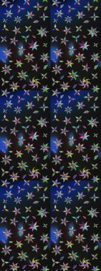 Düz Çiçek Elementleri Tasarımı. Raster güzel kumaş deseni çiziyor. Renkli Bahar Teması eskiz kalıbı. Çiçek deseni.