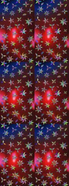 Kahverengi ve kırmızı renkte çiçekler. Raster düz çiçek çizim deseni. Tasarım hediye paketi, tebrik kartları, posterler ve afiş tasarımı.