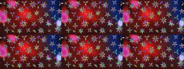 Düz Çiçek Elementleri Tasarımı. Şirin çiçek elementleri. Taslak desenli, modaya uygun kumaş deseni. Renkli Bahar Teması eskiz kalıbı. Raster illüstrasyonu.