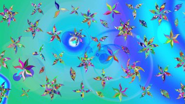 Raster illüstrasyonu. Çiçek deseni. Flower eskiz arka planı. Şatafatlı bahar bahçesi dokusu.