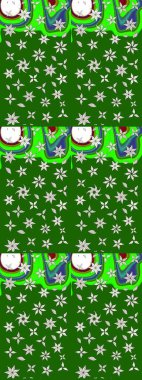 Raster - stok. Yeşil ve nötr çiçekli eskiz deseni, suluboya çiçek deseni, şirin çiçek, duvar kağıdı, kart veya kumaş için fayanslı.