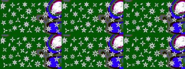 Yeşil ve nötr renklerde manzaralı çiçek deseni. Üst manzara, yumuşak stil. Çiçek kompozisyonu, el boyası, hassas şablon. Sevgililer günü ve tebrik kartı konsepti için şık bir davet.