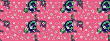 Raster - stok. Pembe ve nötr çiçekli eskiz deseni, suluboya çiçek deseni, şirin çiçek, duvar kağıdı, kart veya kumaş için fayanslı.