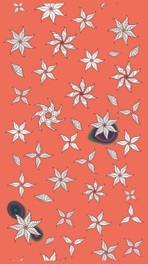 Turuncu ve nötr renklerde. Raster illüstrasyonu. Anti-stres için Raster soyut şablon sayfası.