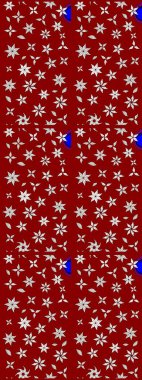 Kırmızı ve nötr renklerde çiçekler. Nazik, sevimli çiçek arkaplanı. Raster çiçek desenli ve çiçekli..