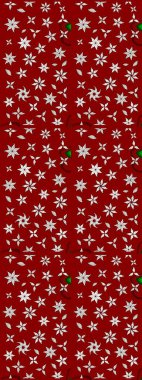 Çiçek izi. Suluboya çizim kalıbı. Suluboya tarzında kırmızı ve nötr renkte çiçekler.