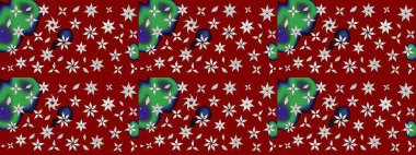 Raster illüstrasyonu. Ultraviyole kumaş deseni. Organik motif arka planı. Çizim deseni.