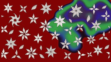 Küçük çiçekte güzel bir desen. Motley illüstrasyonu. Moda baskıları için zarif bir şablon. Çiçekli bahar çiçekleri. Küçük renkli çiçekler..