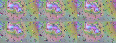 Moda baskıları için zarif bir şablon. Küçük çiçekte güzel bir desen. Robot resim. Küçük renkli çiçekler. Motley illüstrasyonu. Çiçekli yaz çiçekleri.