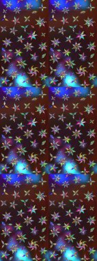 Düz Çiçek Elementleri Tasarımı. Raster illüstrasyonu. Renkli Bahar Teması eskiz kalıbı. Şirin çiçek elementleri. Çizim deseni Modaya uygun kumaş deseni.