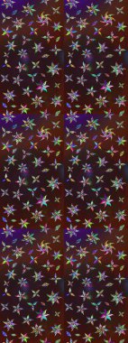 Eskiz arkaplan modeli. Raster hisseleri. Suluboya, elle çizilmiş. Çiçekler kahverengi ve mor üzerine.